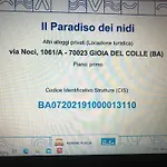 Il Paradiso Dei Nidi Hébergement de vacances *