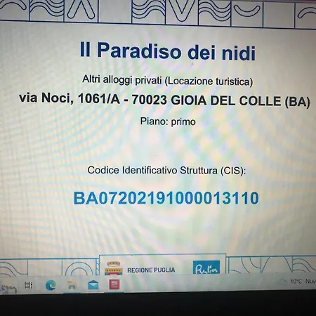Il Paradiso Dei Nidi Holiday home *